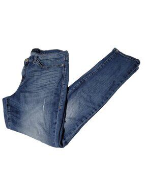Rock & Republic Jeans Womens Size 12 Straight Mid Rise Medium Wash Denim Pants